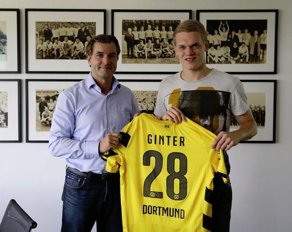 Matthias Ginter will wear the number 28 next season. (Picture: @BVB)